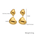 Stainless Steel Geometry Stud Earrings - Viexta
