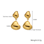Stainless Steel Geometry Stud Earrings - Viexta