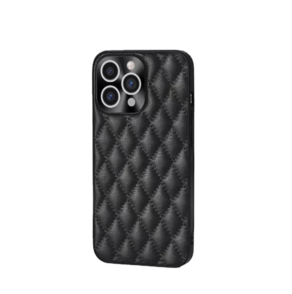 Diamond Plaid Crossbody iPhone Protective Case - Viexta