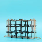 Ladies Shiny Acrylic Transparent Bag - Viexta