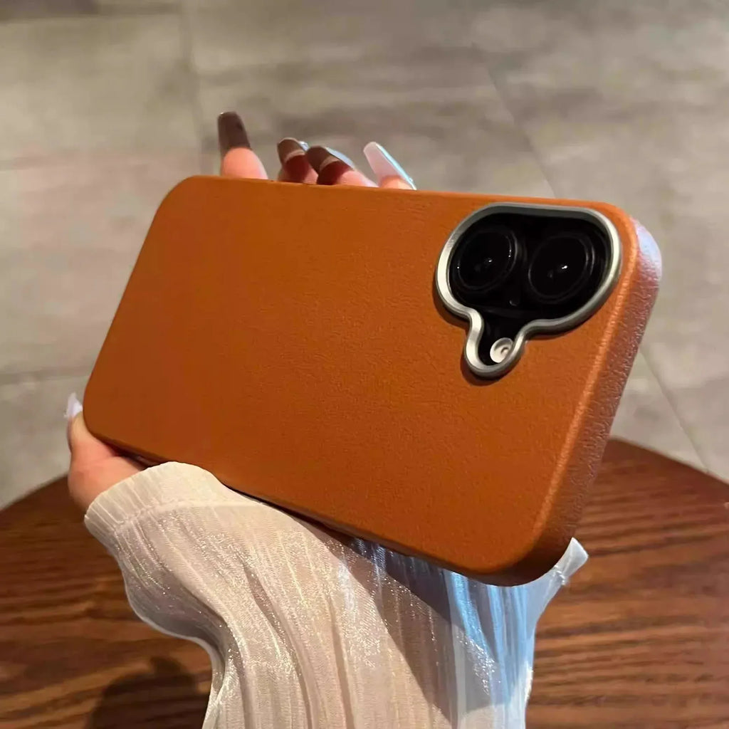 Plain Leather Pattern Soft Shell iPhone case - Viexta