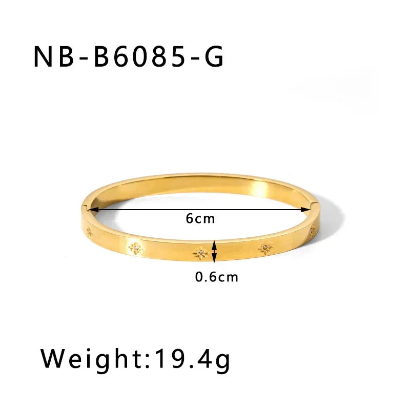 zircon-titanium-steel-electroplated-bracelet - Viexta