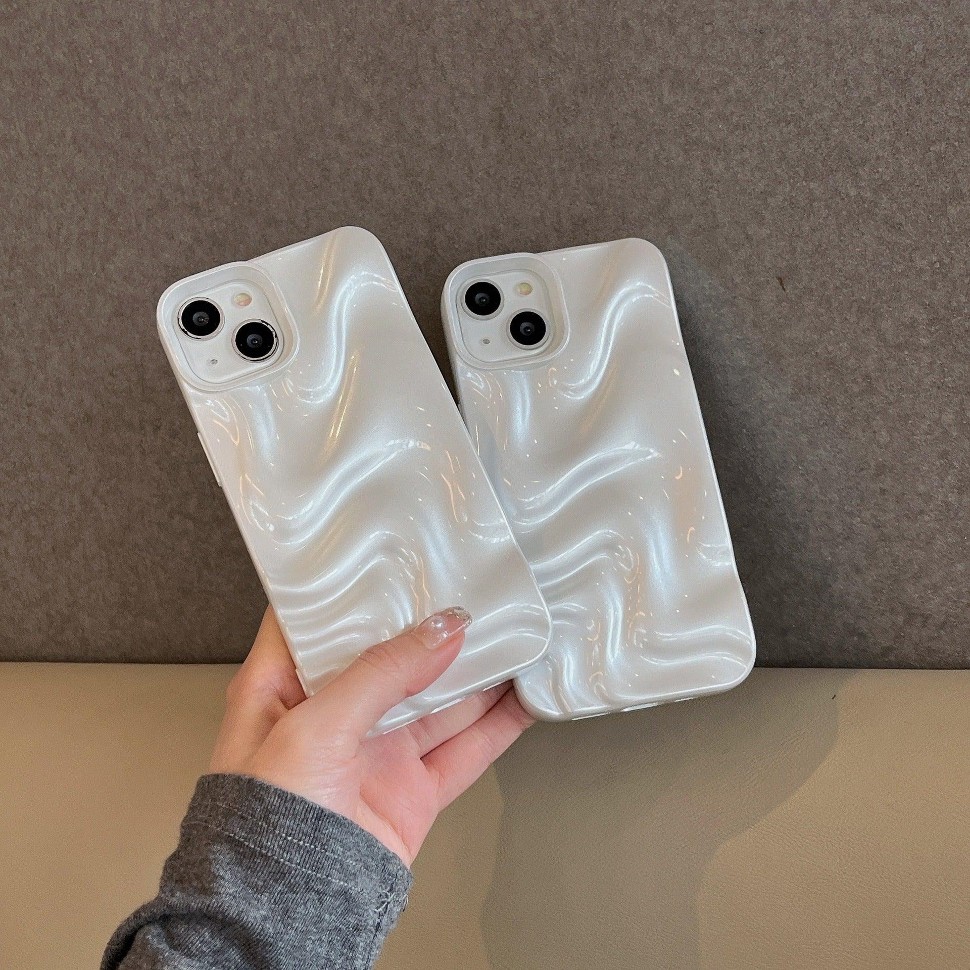 Three-dimensional Pleated Water Ripple Phone Case for IPhone - Viexta