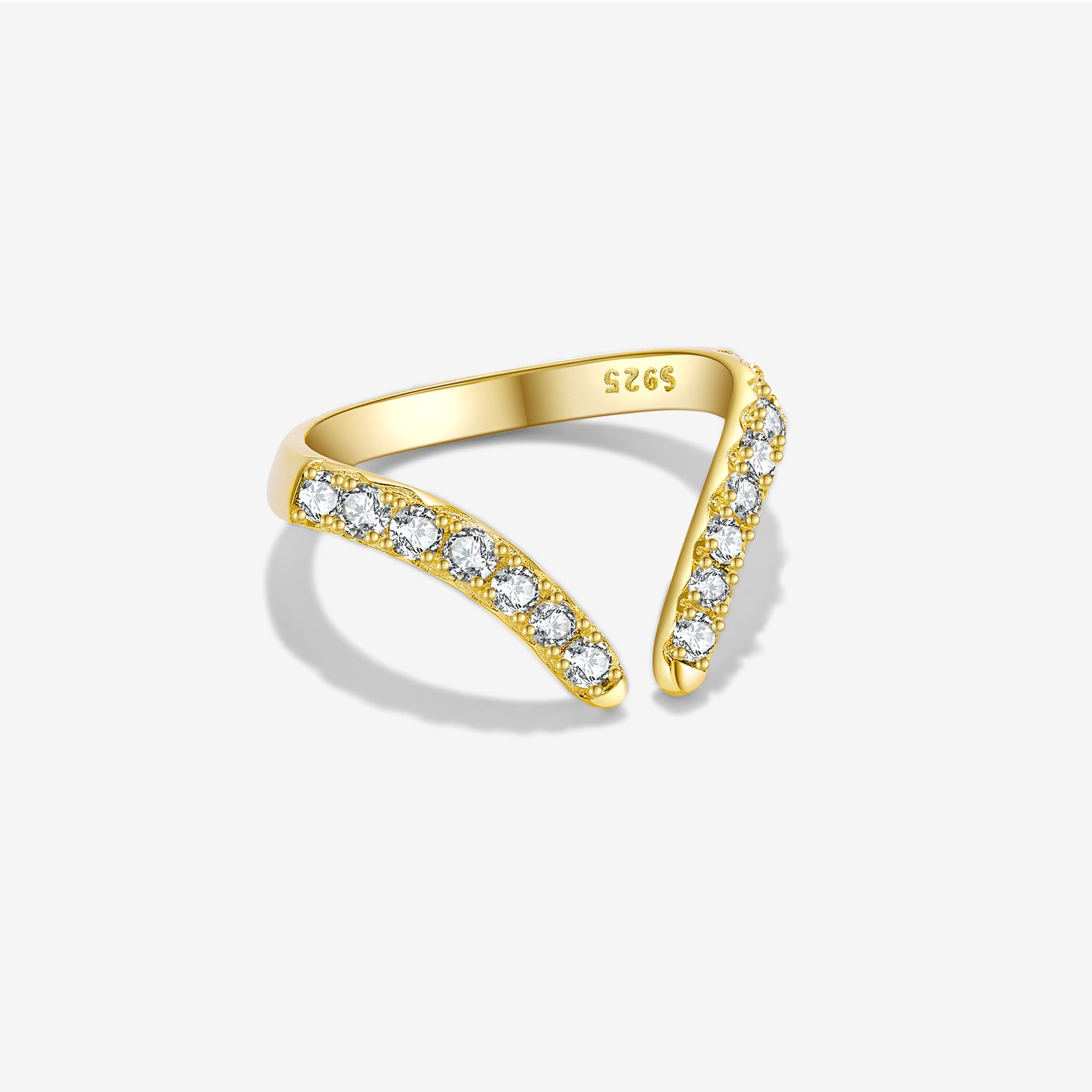 S925 Sterling Silver Open Adjustable Ring