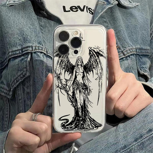 angel-advent-sketch-iphone-case - Viexta