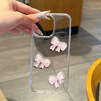 Bow Knot Epoxy Transparent iPhone Case - Viexta