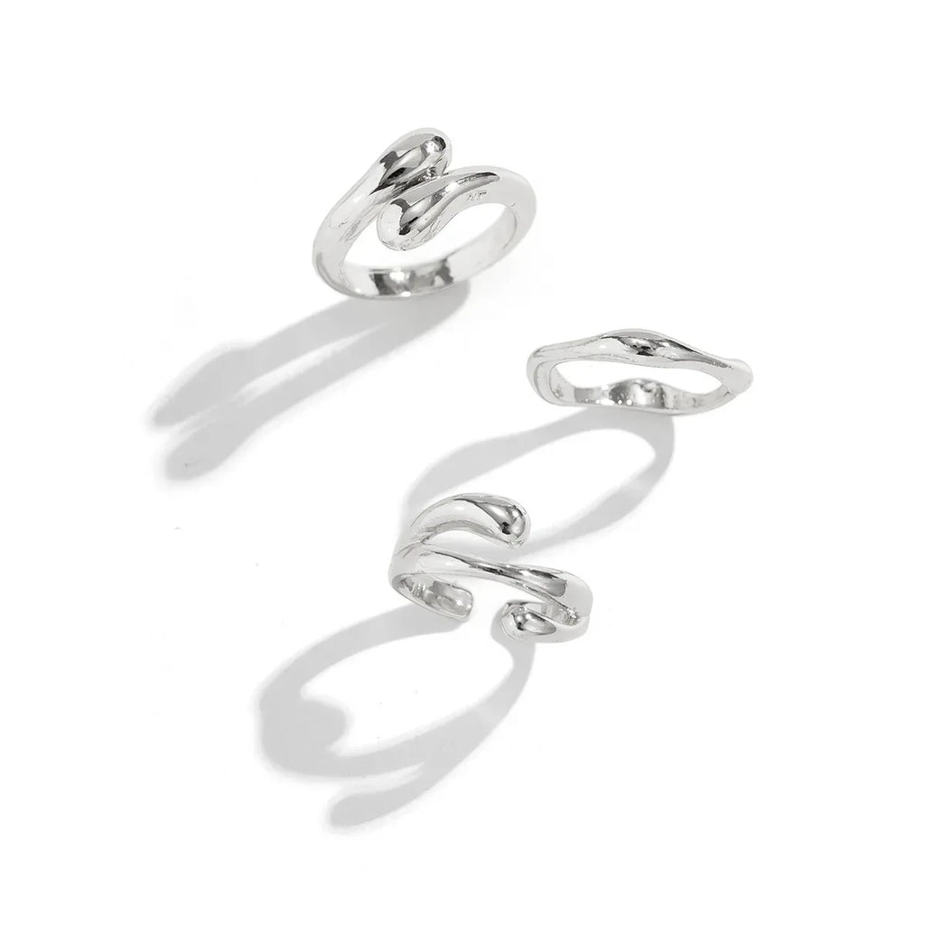 Liquid Lava Curved Ring - Viexta