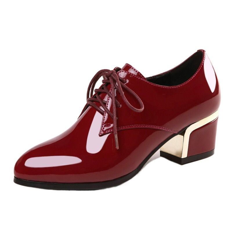 Women's Chunky Low-cut High Heels