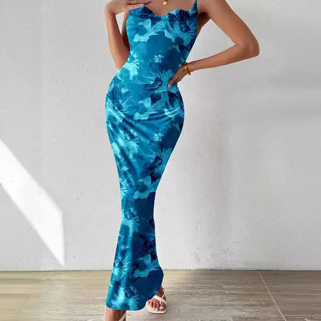 Spaghetti Strap Sleeveless Dress - Viexta