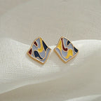 Vintage Silver Needle Stud Earrings - Viexta