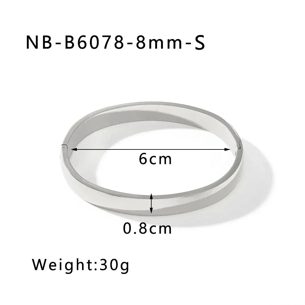 zircon-titanium-steel-electroplated-bracelet - Viexta