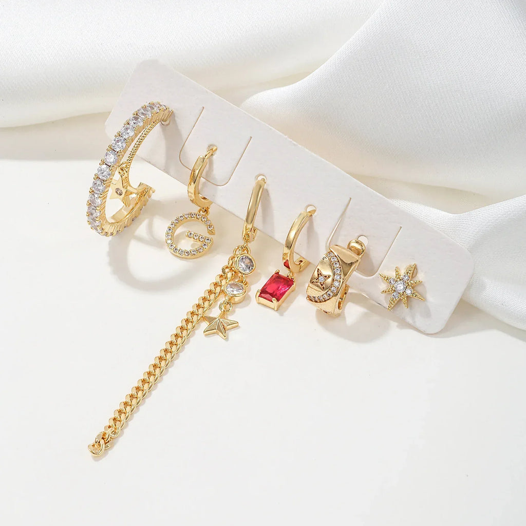 Pentagram Tassel Earrings - Viexta