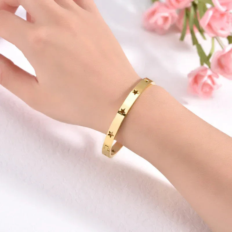 Pentagram Titanium Steel Bracelet - Viexta
