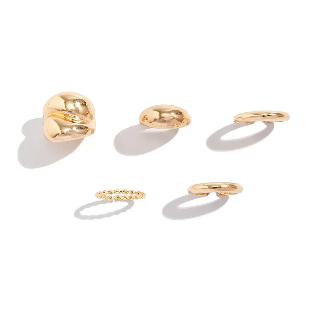 Trendy Glossy Water Drop Ring - Viexta