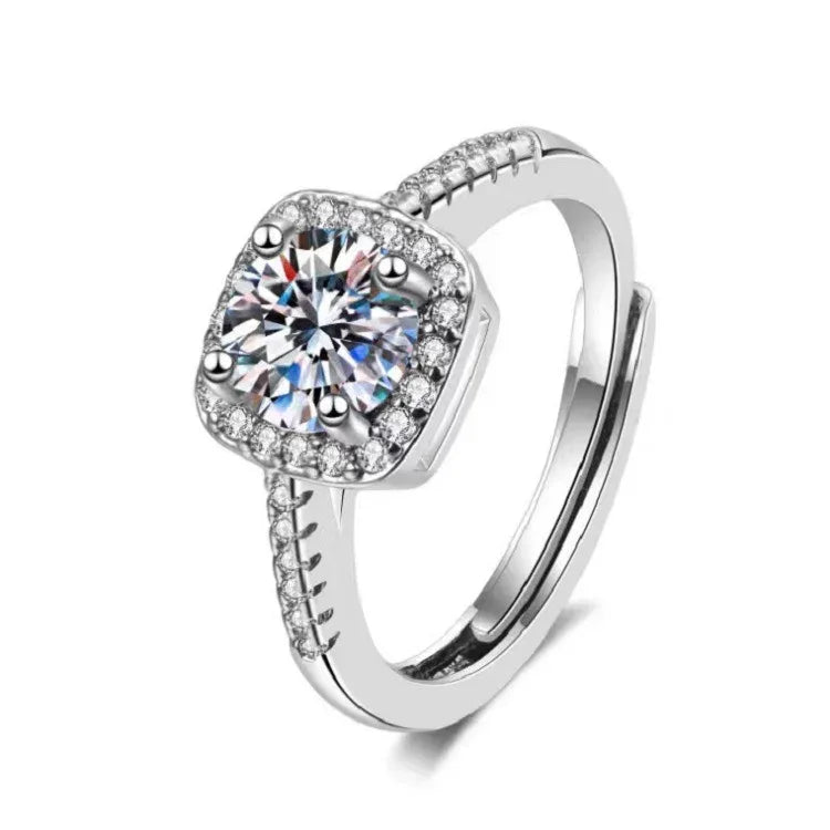 Six-claw 1 Karat Engagement Ring - Viexta