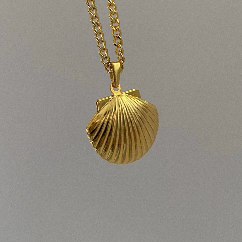 Shell Titanium Steel Album Necklace - Viexta