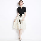 Rhinestone Large Swing Dress