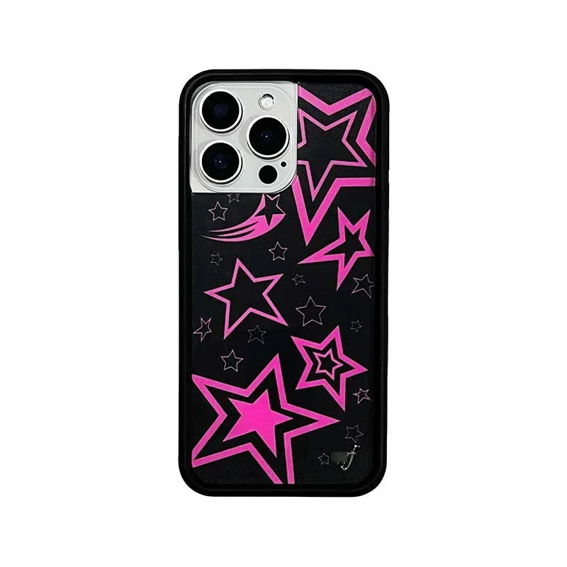 plaid-strawberry-star-iphone-case - Viexta