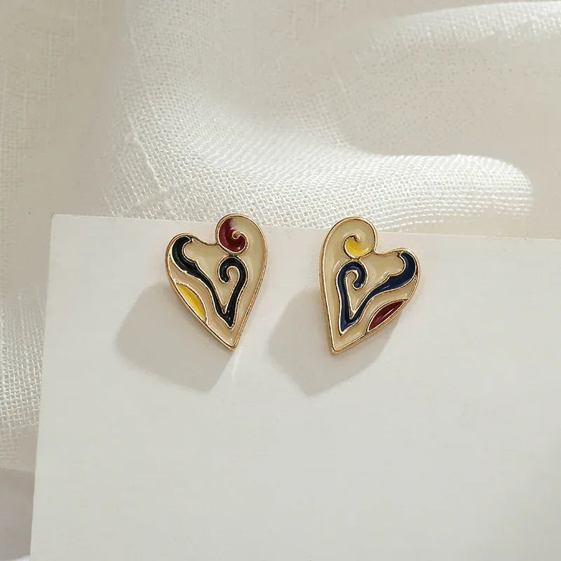 Vintage Silver Needle Stud Earrings - Viexta