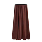 Satin Split Skirt