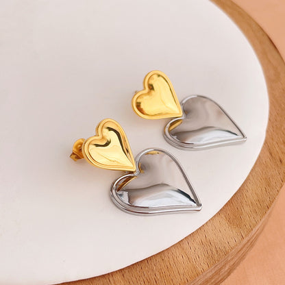 Dual Heart Earrings