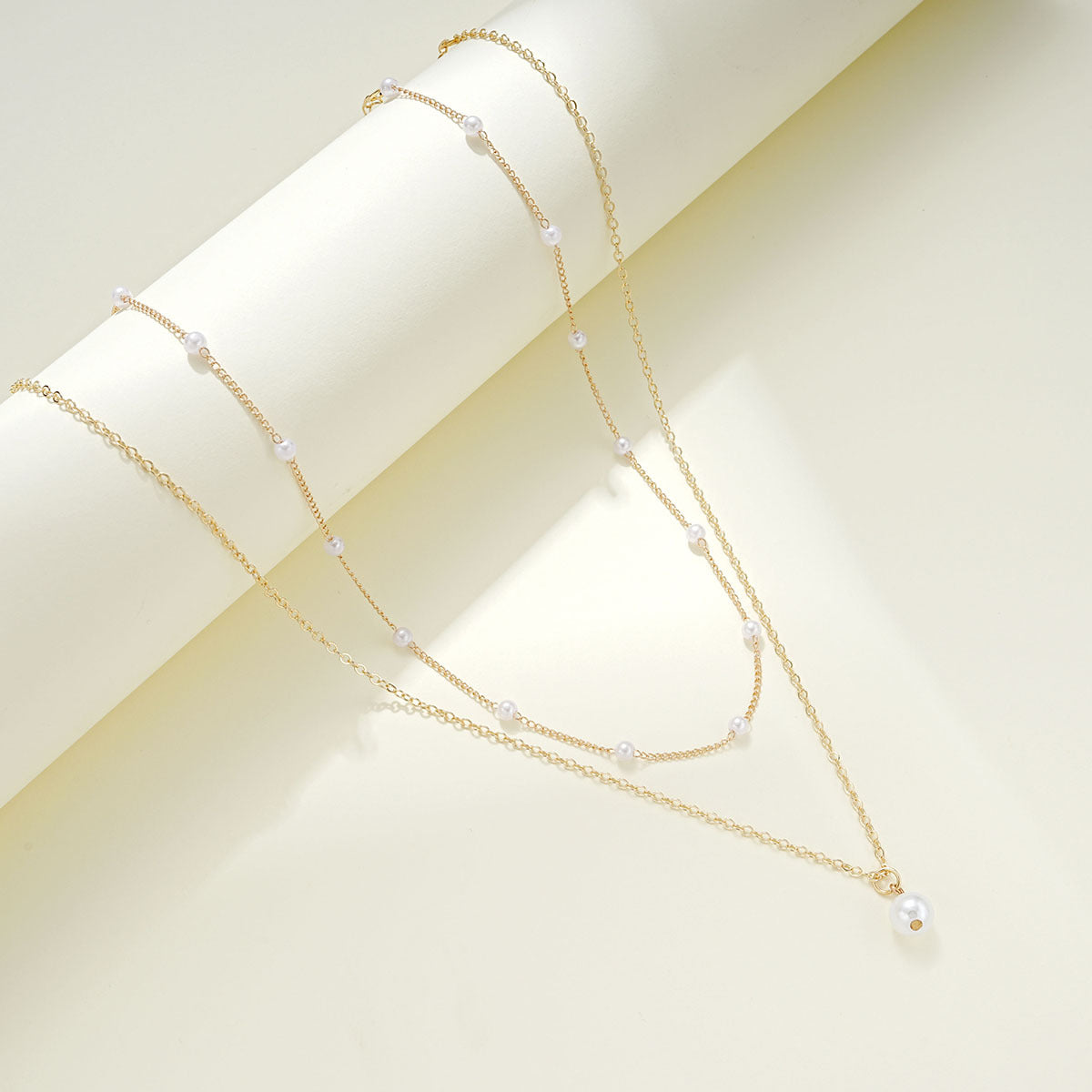 Baroque Pearl Double Layer Necklace