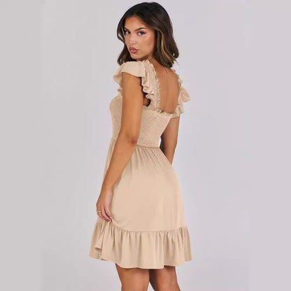 High Waist Backless Dress