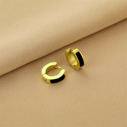 18k Trendy Hoops