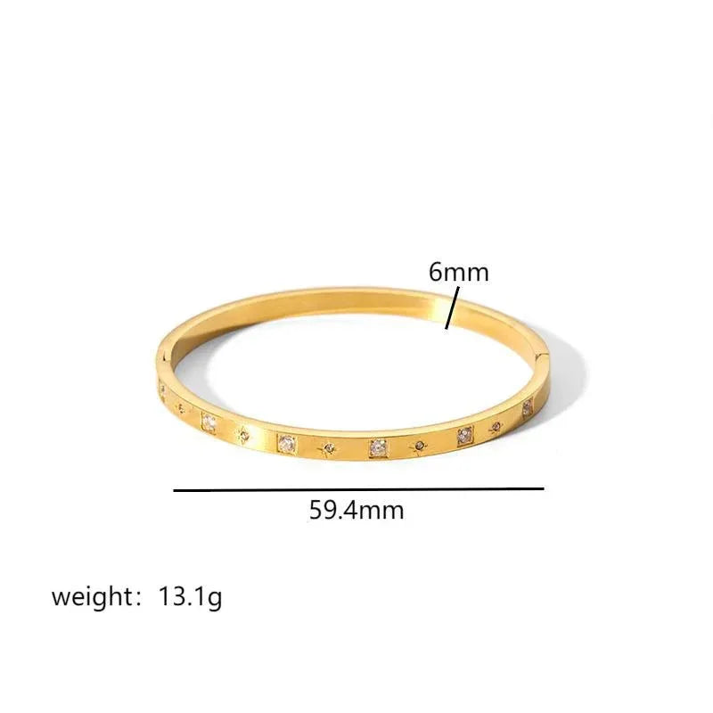 Titanium Steel Bracelet Six-pointed Star Buckle - Viexta