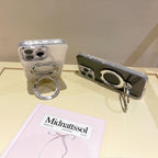 Epoxy Gradient Glitter With Rotating Bracket iPhone Cases