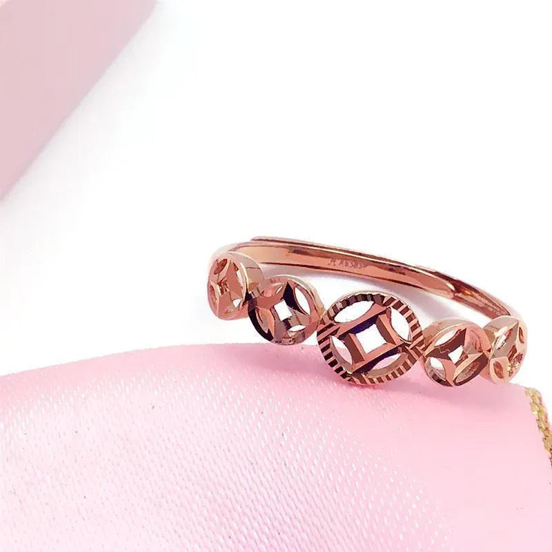 Russian Purple Coin Ring - Viexta