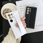 Liquid Silicone Full-cover With Wristband Protective Samsung Case