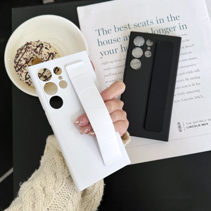 Liquid Silicone Full-cover With Wristband Protective Samsung Case