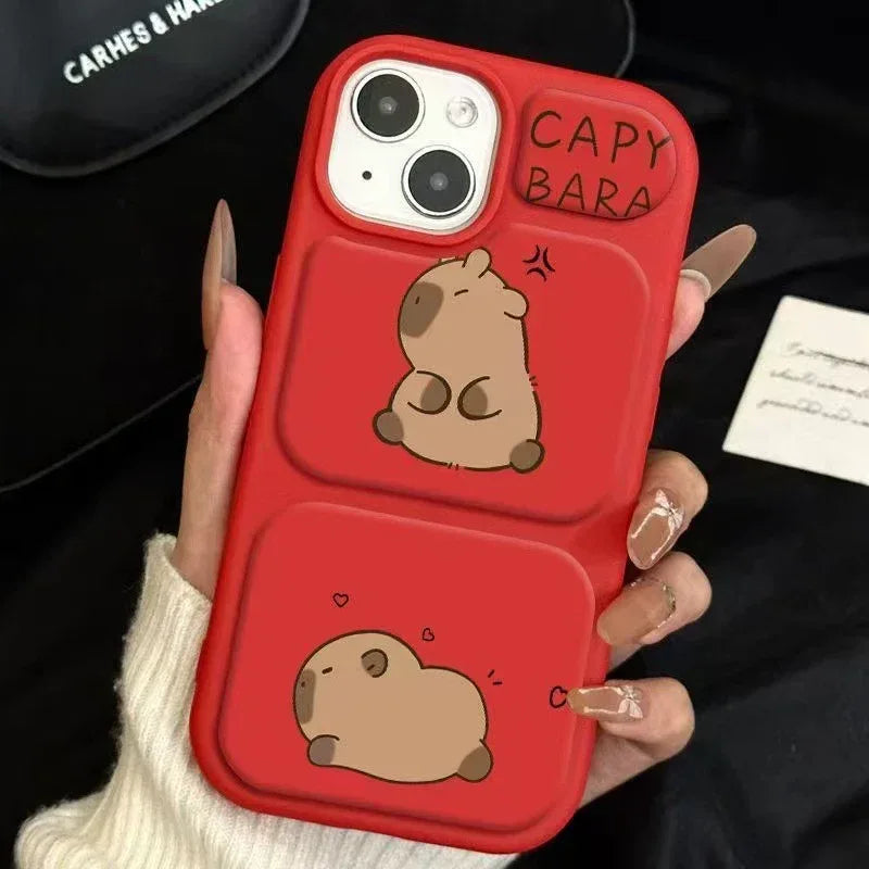 Creative Cartoon Angry Capabala iPhone Case - Viexta