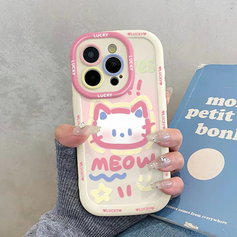 Cat iPhone Case Silicone - Viexta