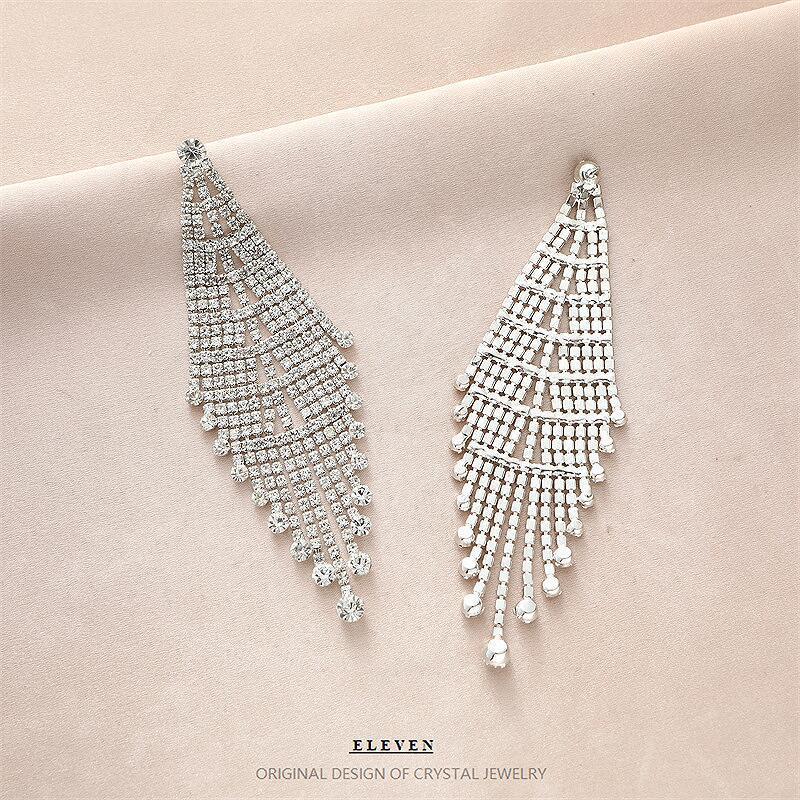 Personality Exaggerating Tassel Earrings - Viexta