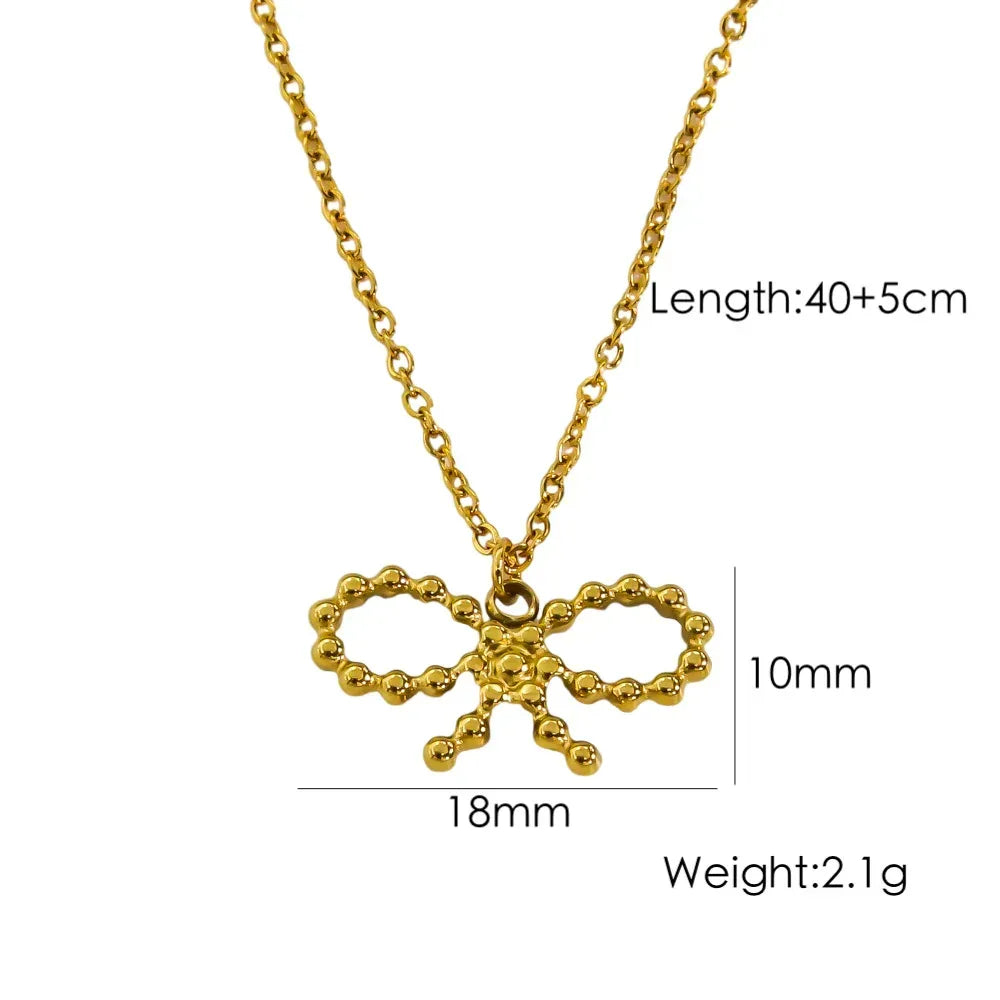 Bow Stainless Steel Necklace - Viexta