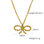 Bow Stainless Steel Necklace - Viexta