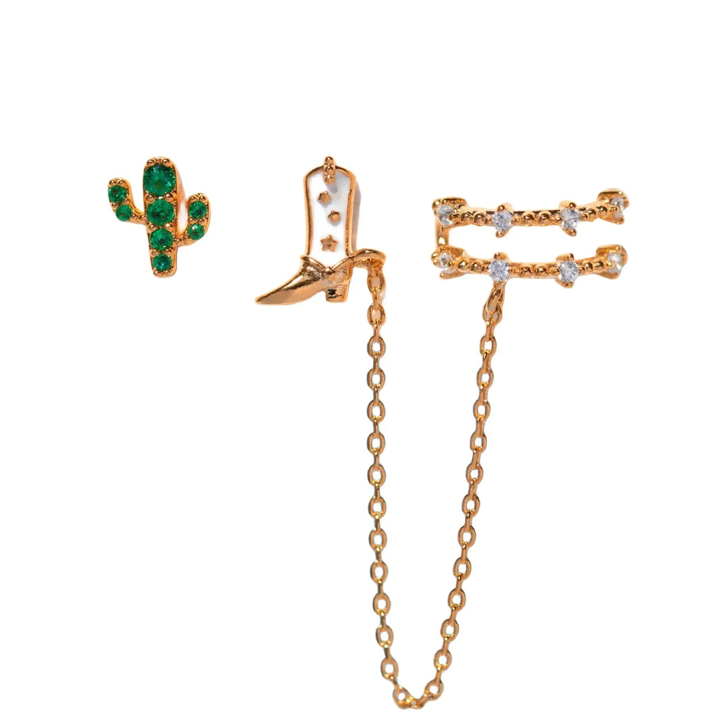 Oil Dripping Tassel Ear Clip - Viexta
