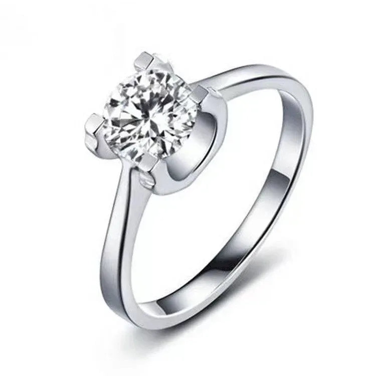 Six-claw 1 Karat Engagement Ring - Viexta