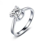 Six-claw 1 Karat Engagement Ring - Viexta