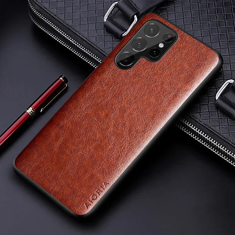 PU Leather Samsung Phone Case - Viexta