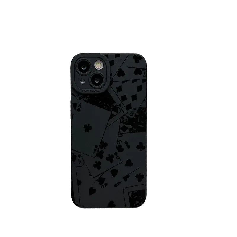 Playing Cards Pupil Silicone iPhone Case - Viexta