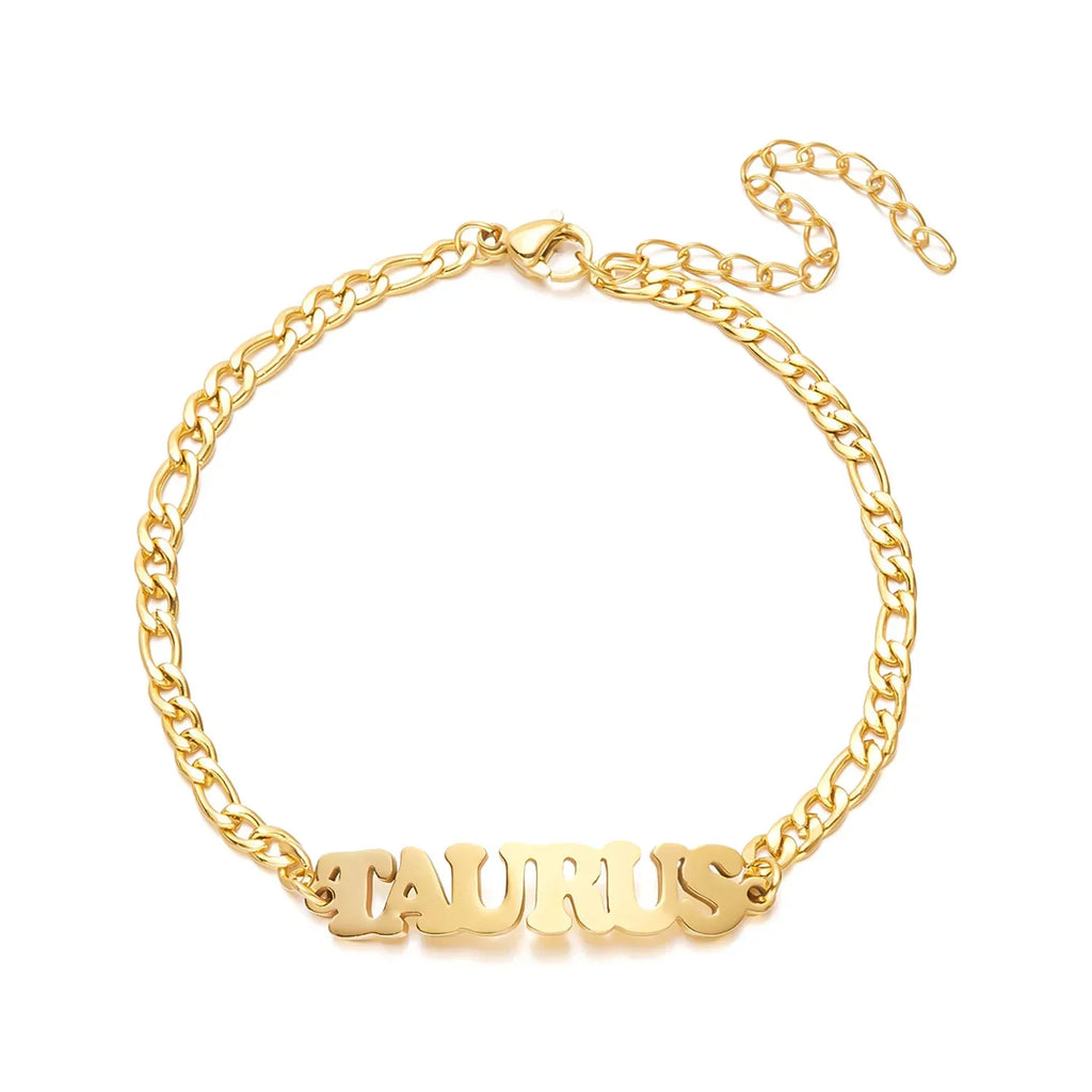 Stainless Steel Zodiac printed Bracelet - Viexta