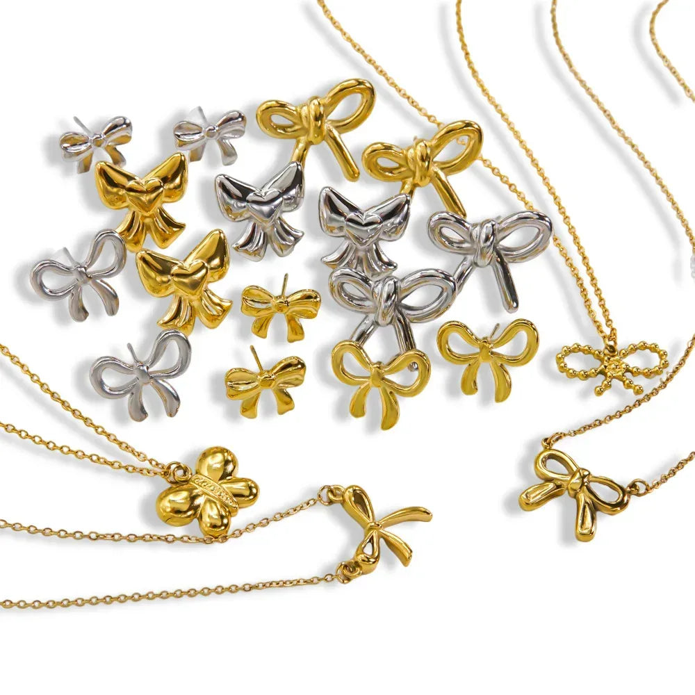 Bow Stainless Steel Necklace - Viexta