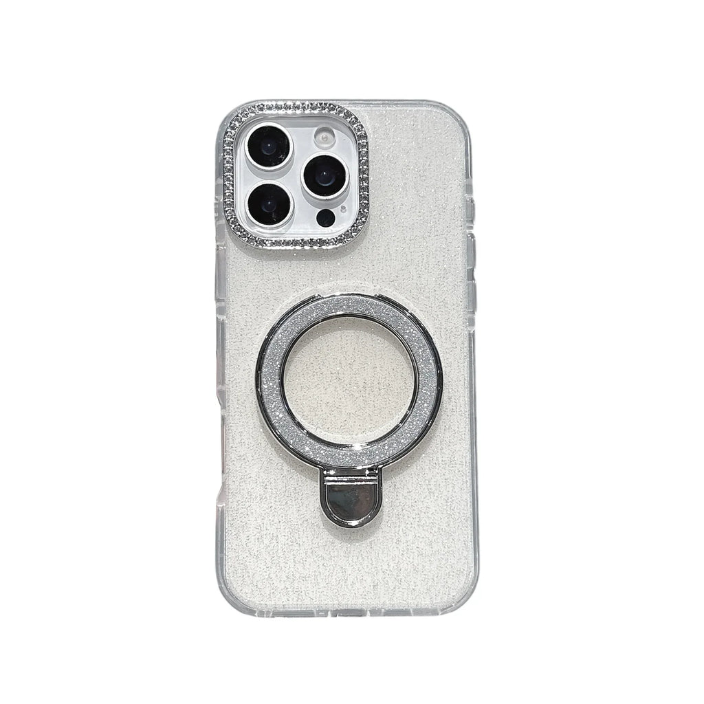 Epoxy Gradient Glitter With Rotating Bracket iPhone Cases - Viexta