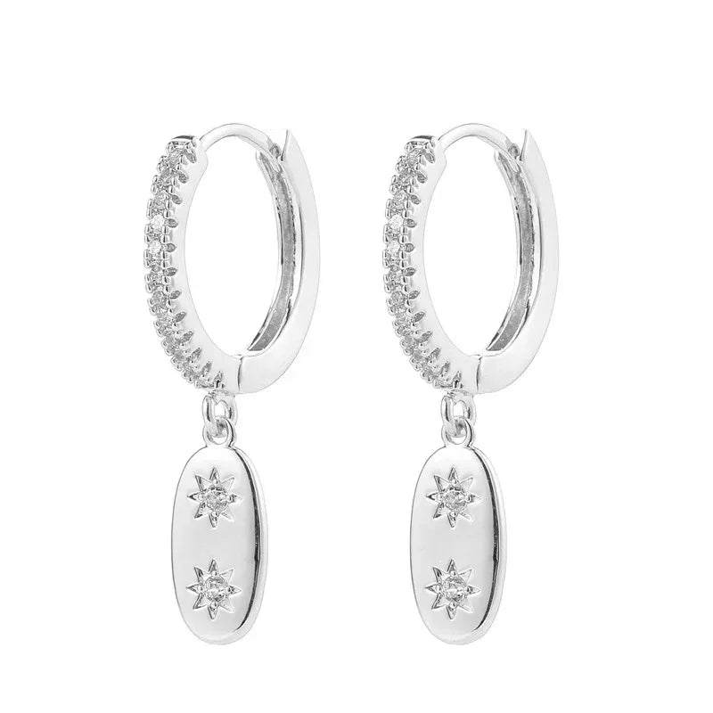 Octagonal Groove Earrings - Viexta