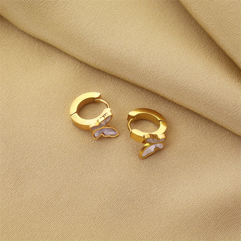 18k Trendy Hoops