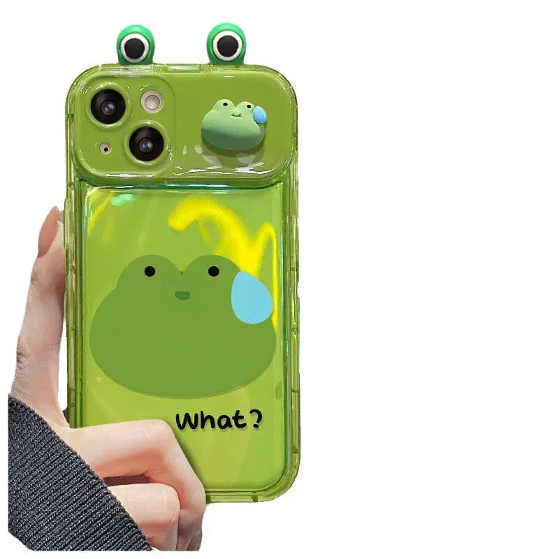 frog-flip-mirror-silicone-iphone-case - Viexta