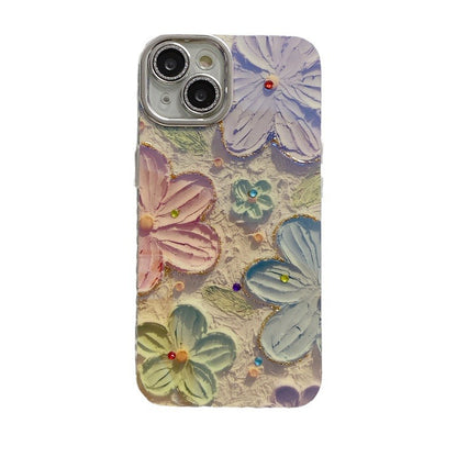 Blue Light Flower iPhone Case